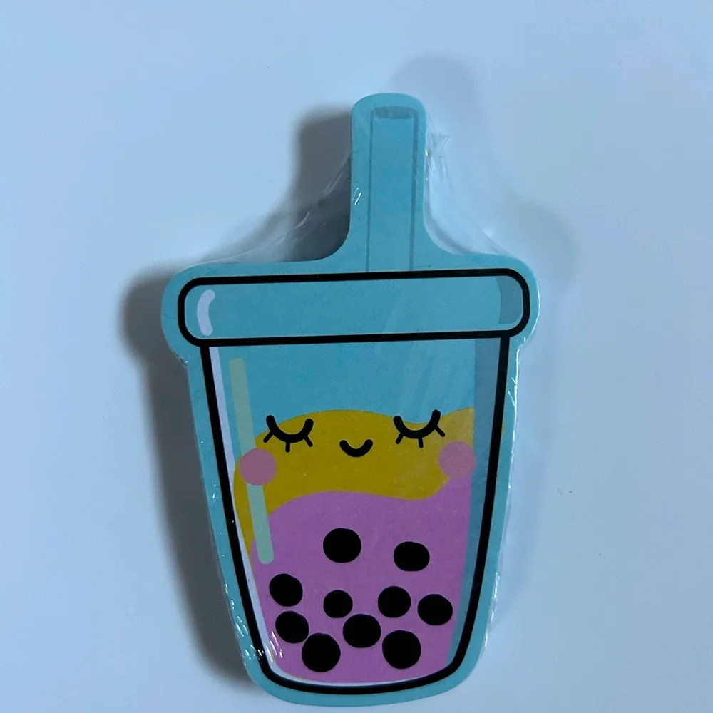 NEW!!! Five (5) Piece Boba Zip Pouch Keychain And Notebook Set Bundle-(NWT)